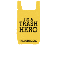 Plastic Sucks Reusable Bag Sticker by Trash Hero World