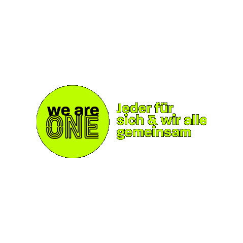 We Are One Sticker by Stockanotti