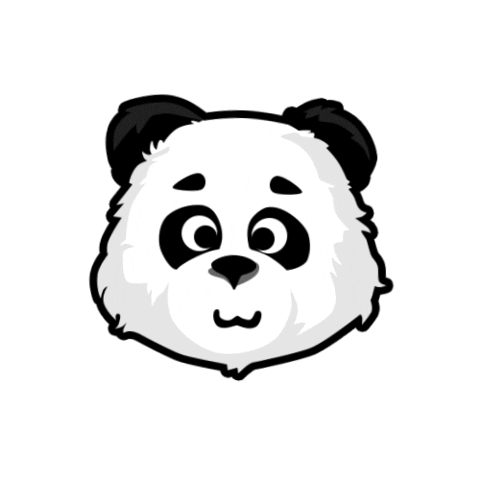 Wink Panda Sticker by Just  Dance