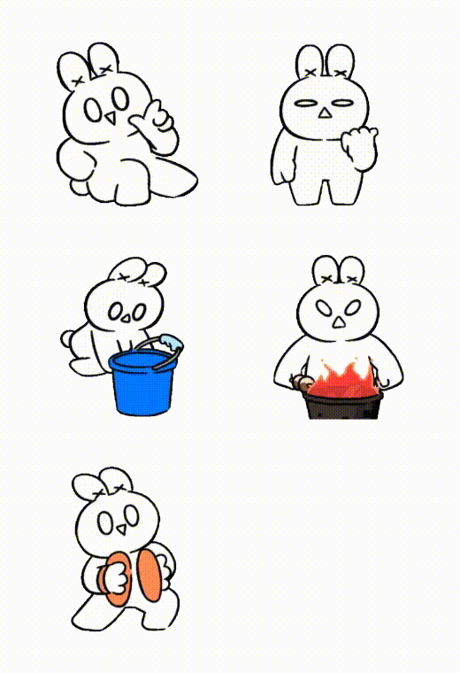 stickerdl animation cartoon sticker pack animals animated sticker GIF