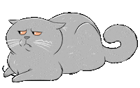Grumpy Cat Eye Roll Sticker