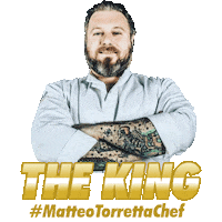 MatteoTorretta king chef pasta milano Sticker