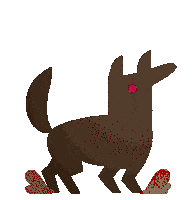 Happy Dog Sticker by YK Animation Studio