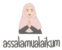 Assalamualaikum Sticker by Mukena Tazbiya