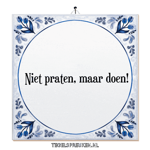 Humor Focus Sticker by Tegelspreuken.nl