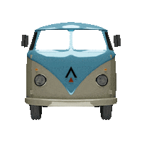 Vintage Kombi Sticker by Université Grenoble Alpes