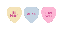 Candy Hearts Sticker