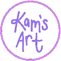kamsart happy purple kamryn kamsart Sticker