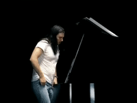 andrew w k piano GIF
