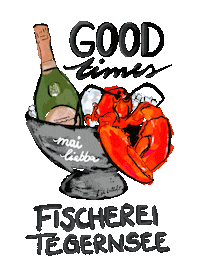 Cheers Champagne Sticker by Fischerei Tegernsee