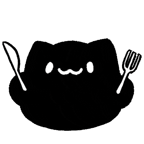 貓 Eat Sticker