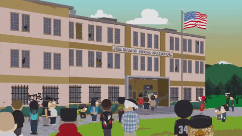 high school fight GIF by South Park 
