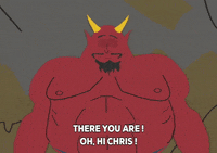 happy satan GIF by South Park 