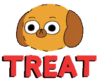 Trick Or Treat Dog Sticker by Timothy Winchester