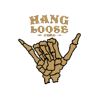 Hand Hang Loose Sticker by Concrete Surfers Motorcycle Dudes - CSMD