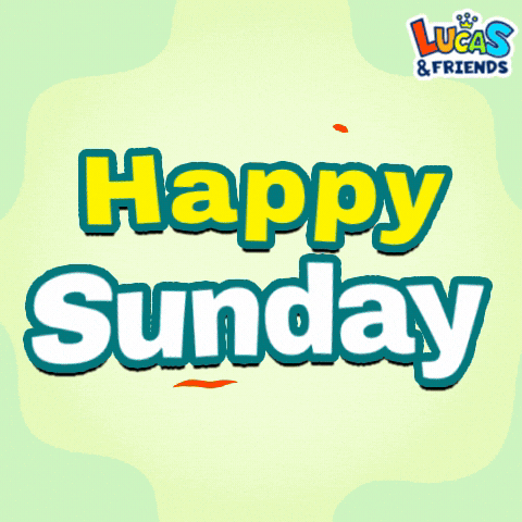 Happy Sunday GIF by Lucas and Friends by RV AppStudios