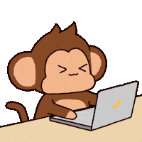 Trouble Maker Smile Sticker by Chimpers