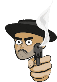 Gun Shot Sticker by группа "Жюль Верн"