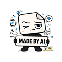 Artificial Intelligence Robot Sticker by ZTIKIX