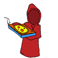 churchofdivineapathy hot food pizza church GIF