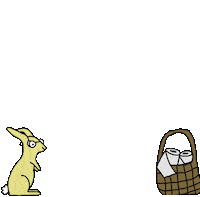 Easter Bunny Sticker by Angry Duck