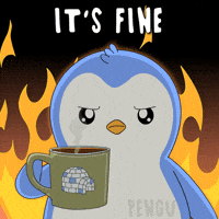 Its Okay Burn GIF by Pudgy Penguins