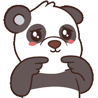 Sad Panda Bear Sticker by BEARISH