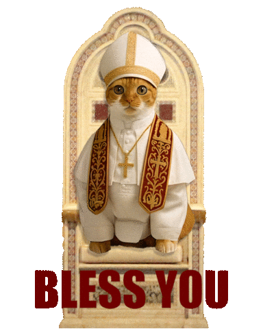 Bless You Cat Sticker