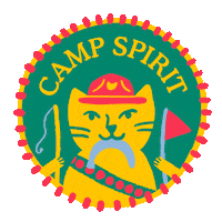 Summer Camp Camper Sticker by Cat Person