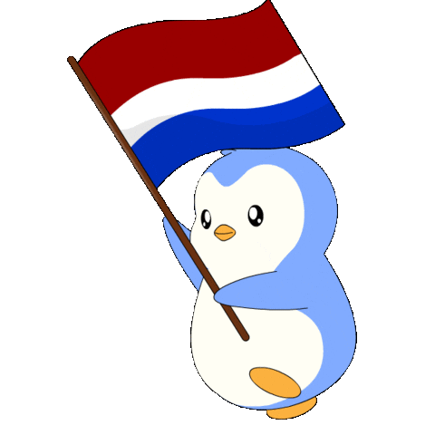 Orange Penguin Sticker by Pudgy Penguins