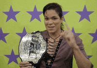 amanda nunes mma GIF by Nickelodeon at Super Bowl