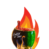 party flaming Sticker by Crystal-Tours