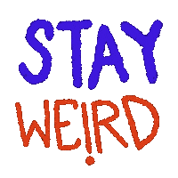 Geek Stay Weird Sticker