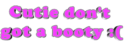 cutie don't Sticker by AnimatedText