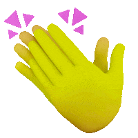 3_land celebrate clap emoji clapping Sticker
