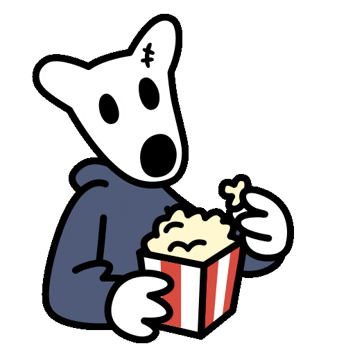 Dogs Popcorn Sticker by $DOGS Community
