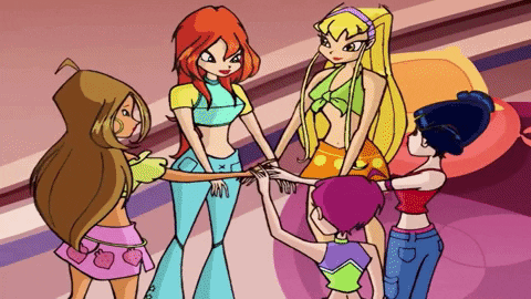 ilonav giphygifmaker hug bloom stella GIF