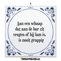 Bar Humor Sticker by Tegelspreuken.nl