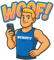 Woof Rubio Sticker by SCRUFF