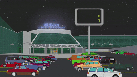 cars parking lot GIF by South Park 