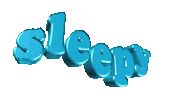 sleepy text Sticker