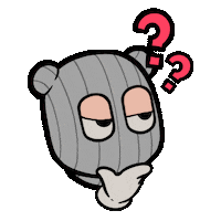 Confused Thinking Sticker by a KID called BEAST