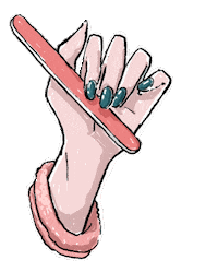 katiecadamatre selfcare mani nailpolish manipedi Sticker