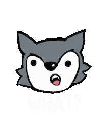 Wolf What Sticker by LSC-Tomball