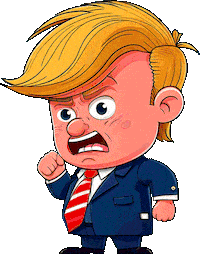 Donald Trump Sticker by Ben Stillman