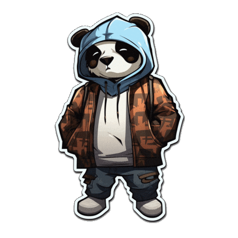 Panda Pandabear Sticker by hashtagvector