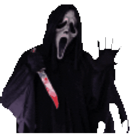 gamingcosplayer giphyupload scream stab ghostface Sticker