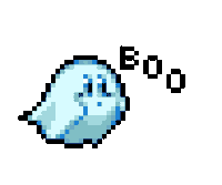 Ghost Boo Sticker