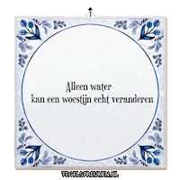 Water Humor Sticker by Tegelspreuken.nl