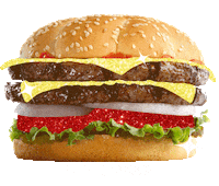 Burger Sticker by Fashion Nova